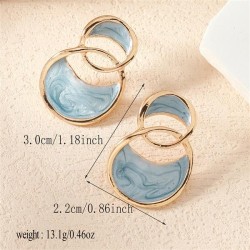 Korean style summer brief temperament unique high elegant geometry earrings Ea..