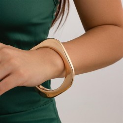 occidental style exaggerating Metal wind textured bangle geometry brief surfac..