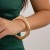 occidental style exaggerating Metal wind textured bangle geometry brief surfaceracelet