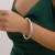 occidental style exaggerating Metal wind textured bangle geometry brief surfaceracelet