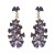 occidental style temperament fashion three-dimensional silver leaf flowers earrings enamel Alloys silver elegan