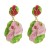 occidental style Alloy enamel flower earrings temperament personality all-Purpose flowers Earrings silver earrings