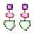occidental style fashion multilayer long style earrings color drop resin earring Bohemia beautiful tem