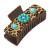  hair clip leopard Alloy turquoise fitting retro leopard leather trend