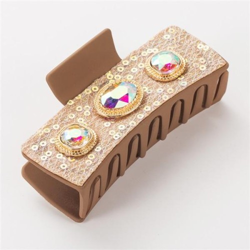  retro silver Alloy diamond sequin hair clip temperament brief woman