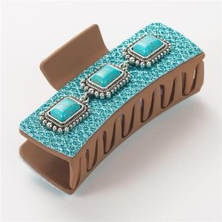  silver Alloy turquoise fitting wind retro leopard sequin leather fashion