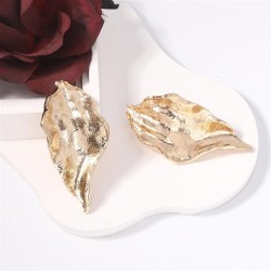 summer occidental style Irregular fashion wind Alloy leaves ear stud       exa..