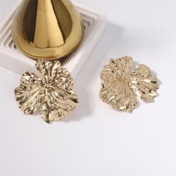  occidental style fashion wind Metal exaggerating big flowers ear stud     hig..