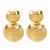 E occidental style summer Metal textured earrings  personality pellet surfacediscoball ear stud