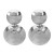 E occidental style summer Metal textured earrings  personality pellet surfacediscoball ear stud