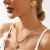 R high medium wind Metal textured ring  occidental style samll rose necklace ear stud