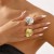 R high medium wind Metal textured ring  occidental style samll rose necklace ear stud