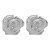 R high medium wind Metal textured ring  occidental style samll rose necklace ear stud