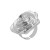 R high medium wind Metal textured ring  occidental style samll rose necklace ear stud