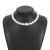  retro Pearl necklace woman  highins all-Purpose love clavicle chain