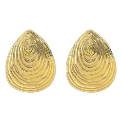 E occidental style  retro wind Shells pattern earrings woman samll Metal tempe..