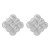 E summer retro weave square ear stud  wind samll elegant Alloy earrings