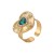 R occidental style palace wind temperament glass diamond love geometry ear stud ring  day all-Purpose high