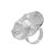 R retro Metal wind Pearl Round temperament ear stud  high elegant all-Purpose ring