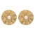 R retro Metal wind Pearl Round temperament ear stud  high elegant all-Purpose ring
