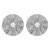 R retro Metal wind Pearl Round temperament ear stud  high elegant all-Purpose ring