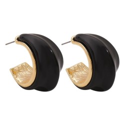 E occidental style brief resin Alloy earrings  retro geometry enamel personali..
