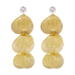 E occidental style samll silver leaf Metal earrings  temperament all-Purpose t..