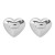 E occidental style wind exaggerating fashion love ear stud ins high temperament all-Purpose Peach heart Metal ea