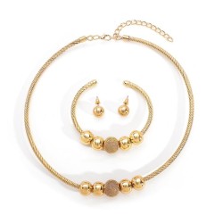 occidental style fashion woman style set  retro beads Metal