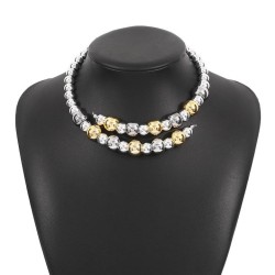 fashion style color beadsins wind Collar  summer all-Purpose Pearl clavicle ch..