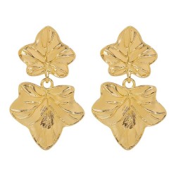 E fashionins wind leaf Alloy earrings woman  retro high leaves Earring