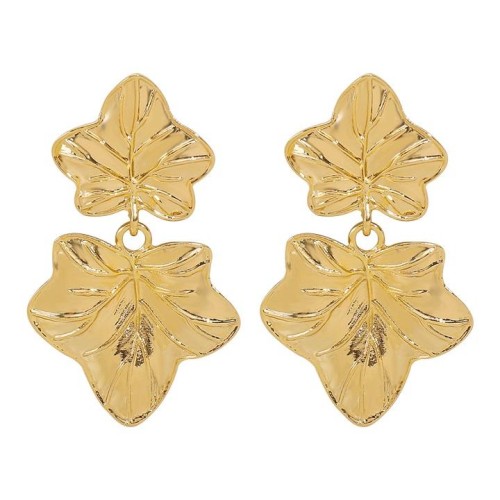 E fashionins wind leaf Alloy earrings woman  retro high leaves Earring