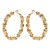 E occidental style geometry Irregular twisted circle  exaggerating personality samll Metal wind earrings