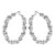 E occidental style geometry Irregular twisted circle  exaggerating personality samll Metal wind earrings