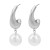 E occidental style wind matte Alloy Pearl earring  summer brief temperament elegant earrings