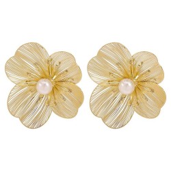 occidental style flowers hollow ear stud  sweet personality exaggerating mosai..