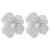 occidental style flowers hollow ear stud  sweet personality exaggerating mosaic Pearl earrings