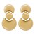 E occidental style personality creative geometry Metal textured earrings  fashionins wind retro high all-Purpose