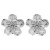 Ein wind fashion retro flowers earrings  samll temperament Metal wind ear stud