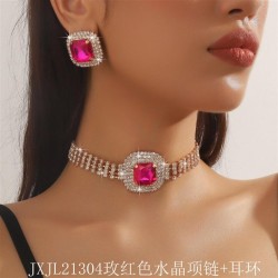  trend occidental style exaggerating geometry multilayer diamond color crystal..