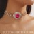  trend occidental style exaggerating geometry multilayer diamond color crystal ne