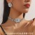  trend occidental style exaggerating geometry multilayer diamond color crystal ne