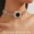  trend occidental style exaggerating geometry multilayer diamond color crystal ne