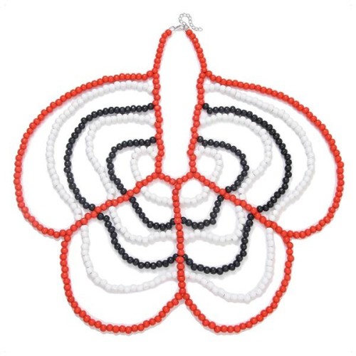 Africa customs multilayer flowers Modeling shawl chain banquet exaggerating necklaceEU necklace