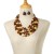 ethnic style geometry multilayer necklace earrings set banquetnecklace