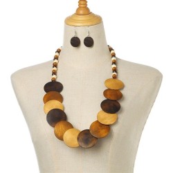 Africa customs beads sweater chain brief necklace earrings setnecklace