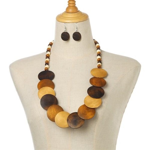 Africa customs beads sweater chain brief necklace earrings setnecklace
