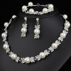  samll occidental style retro fashion Pearl necklace set clavicle necklace bri..