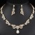 occidental style bride necklace set high-end crystal diamond banquet collocation
