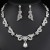 occidental style bride necklace set high-end crystal diamond banquet collocation